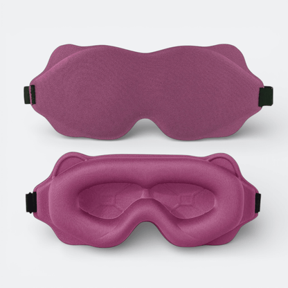 Masque de Sommeil Rembourré Bordeaux Rosé - | AïtaVia