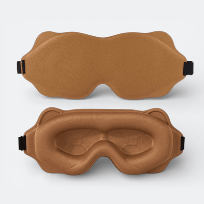 Masque de Sommeil Rembourré Brun Cuivré - | AïtaVia