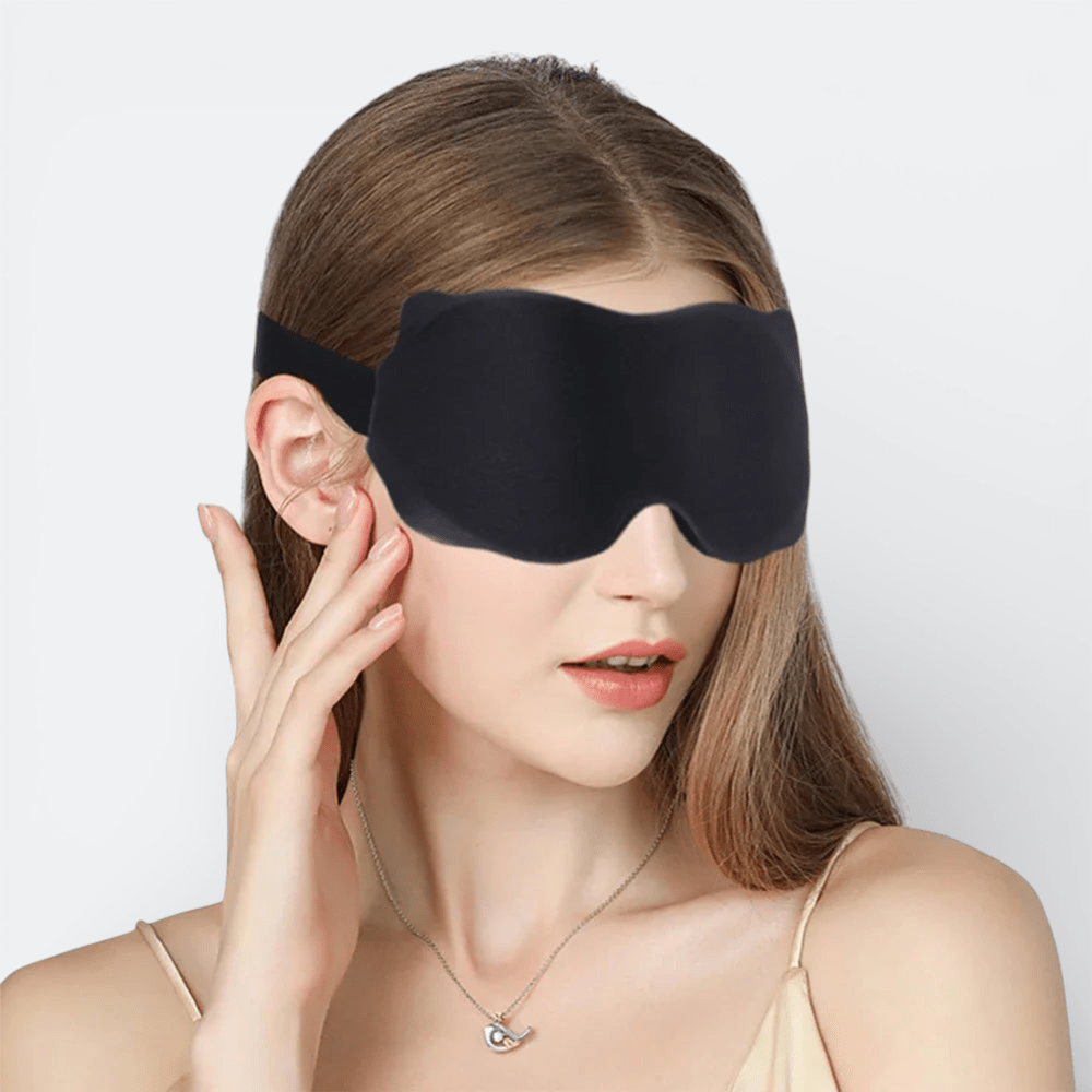 Masque de Sommeil Rembourré Brun Cuivré - | AïtaVia