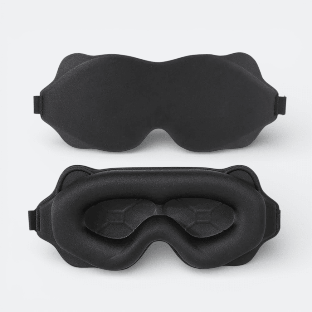Masque de Sommeil Rembourré Noir Charbon - | AïtaVia