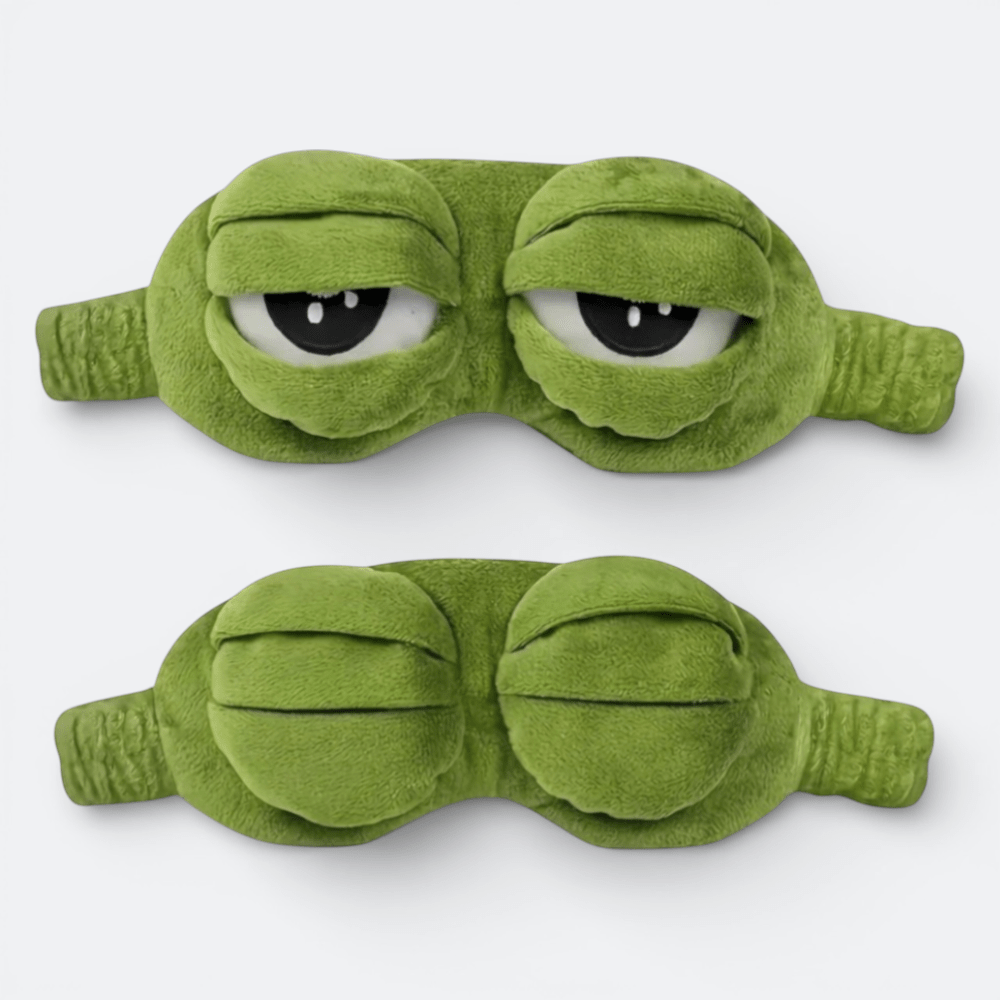 Masque de Sommeil Rigolo Vert Chartreuse - | AïtaVia