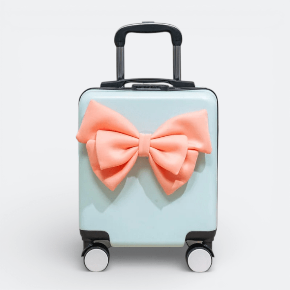Mini Valise à Roulettes Vert D’eau - | AïtaVia