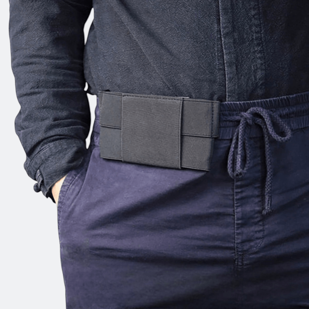 Pochette Ceinture de Voyage Sécurisée Noir Charbon - | AïtaVia