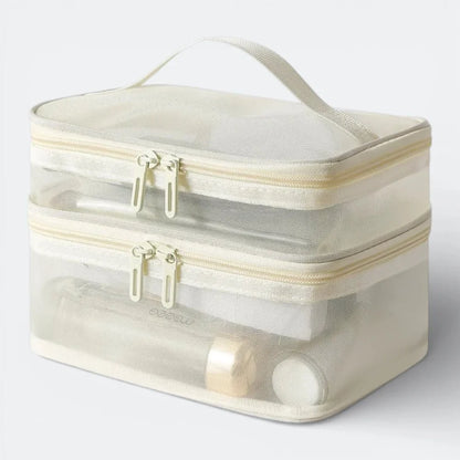 Pochette de Rangement Transparente Beige Ivoire - | AïtaVia