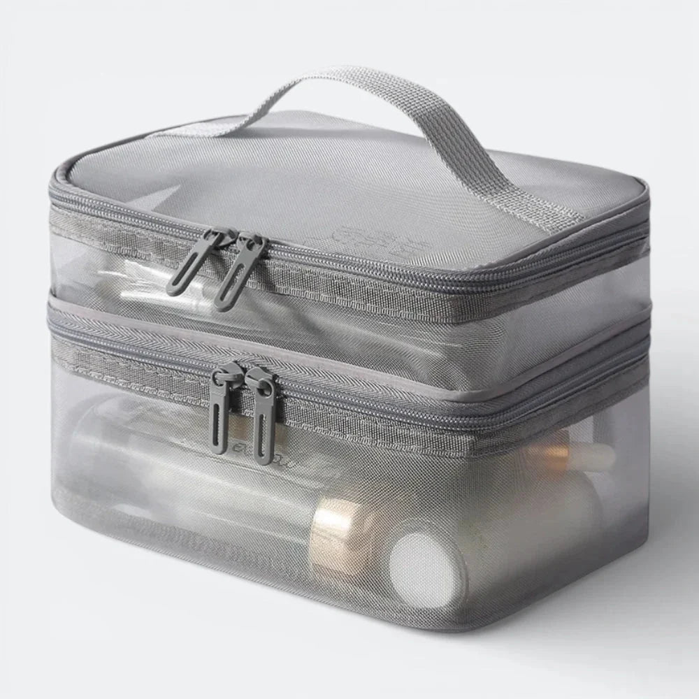 Pochette de Rangement Transparente Gris Rosé - | AïtaVia