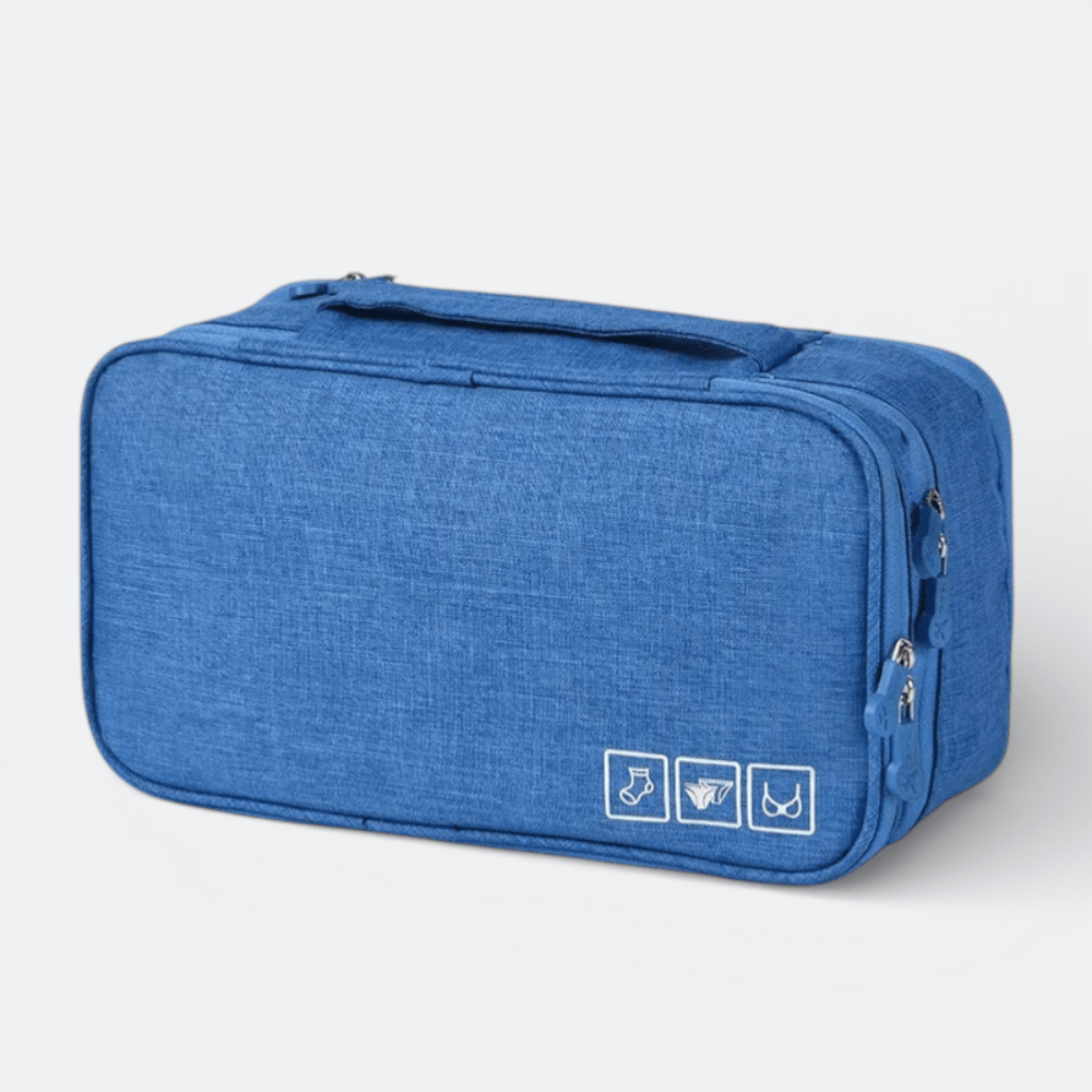 Pochette Sous Vêtement Voyage Bleu Azur - | AïtaVia