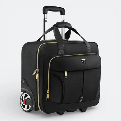 Porte Document Roulant Zip Doré - | AïtaVia