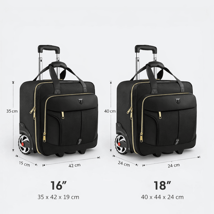 Porte Document Roulant Zip Doré - | AïtaVia