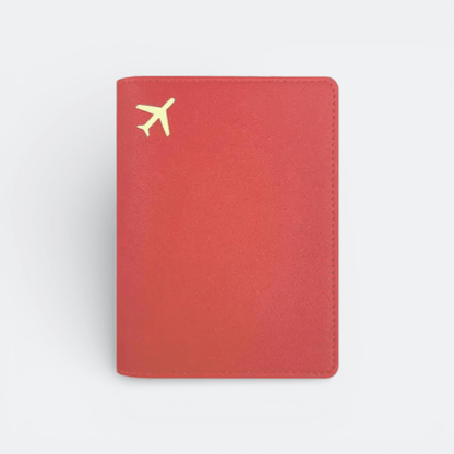 Protège Passeport Avion Rouge Terre - | AïtaVia