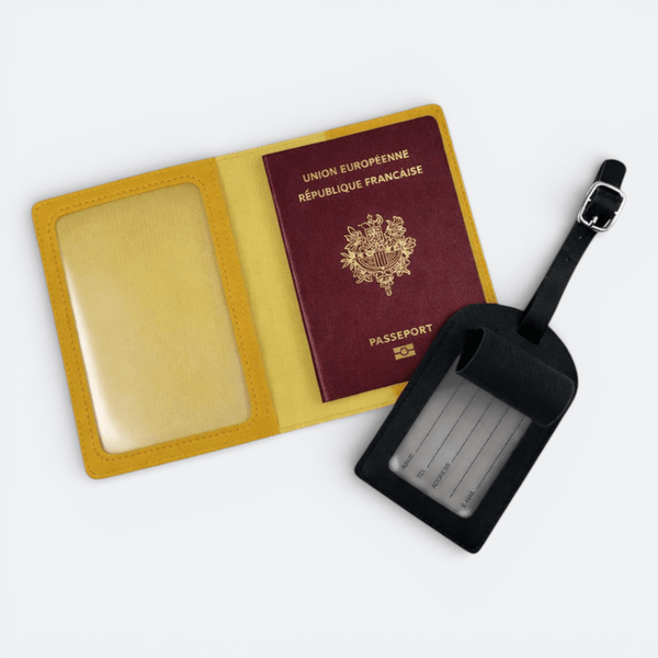Protège Passeport et Étiquette Valise