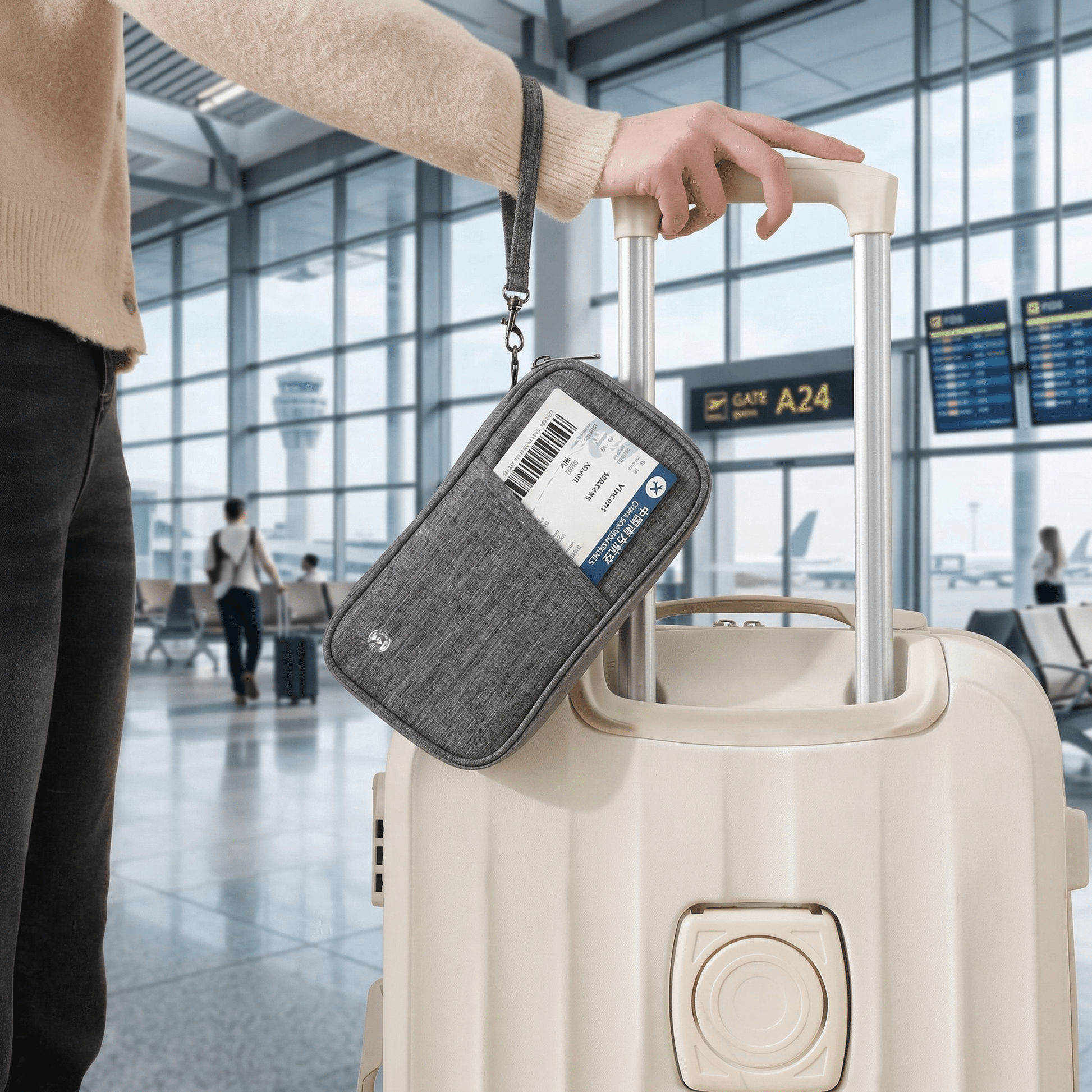 Protège Passeport Famille Bleu Profond - | AïtaVia
