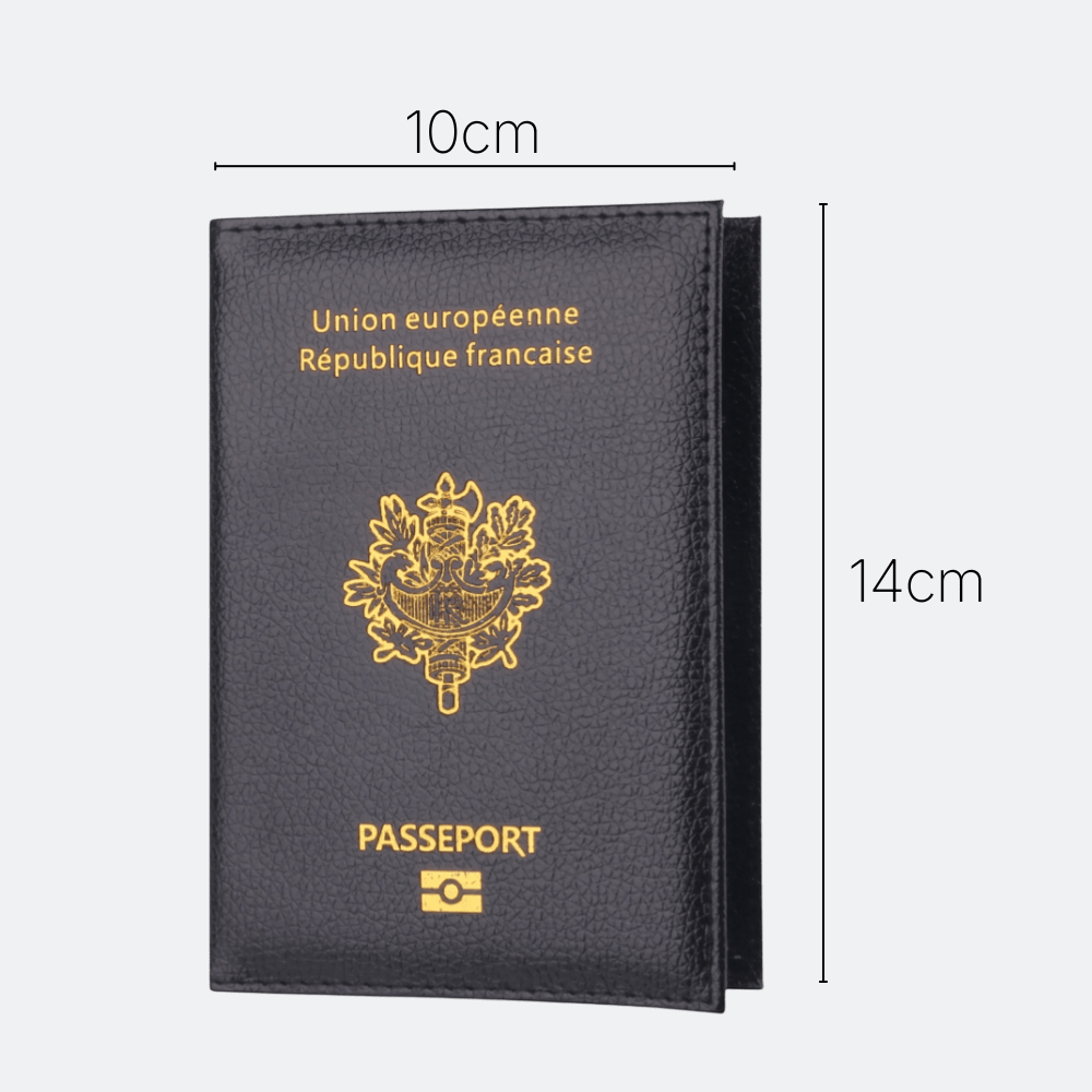 Protège Passeport Français Bleu Cobalt - | AïtaVia
