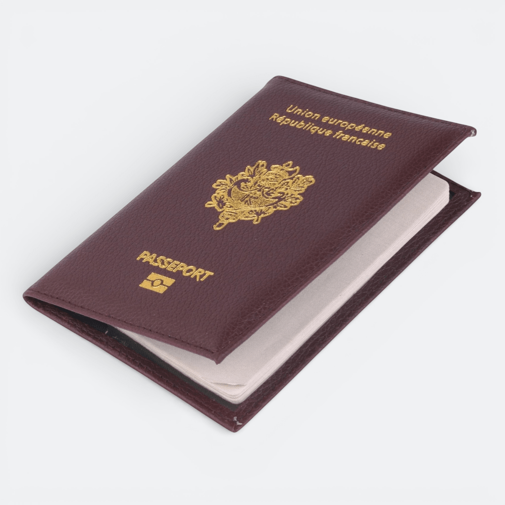 Protège Passeport Français Bleu Cobalt - | AïtaVia