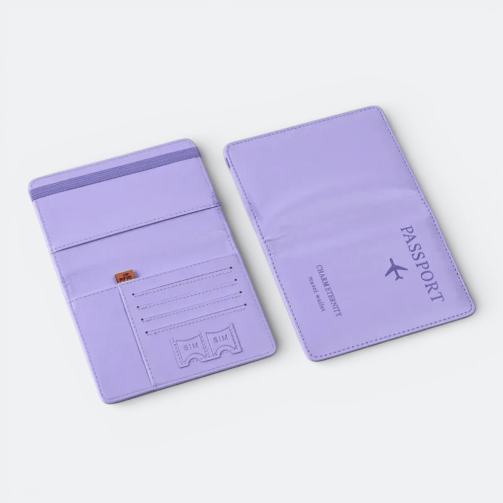 Protège Passeport Homme Lavande Pastel - | AïtaVia