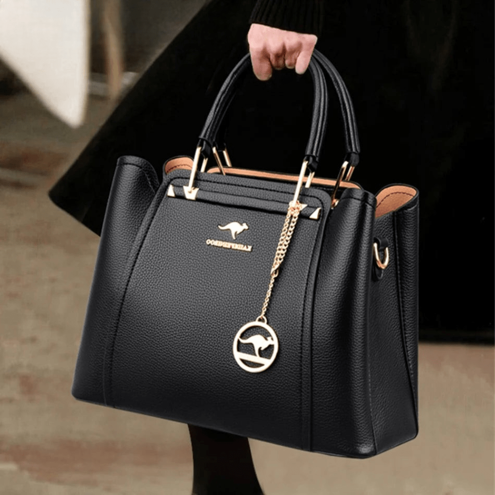 Sac à Bandoulière en Cuir Femme Bleu Ardoise - | AïtaVia