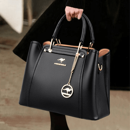 Sac à Bandoulière en Cuir Femme Bleu Ardoise - | AïtaVia