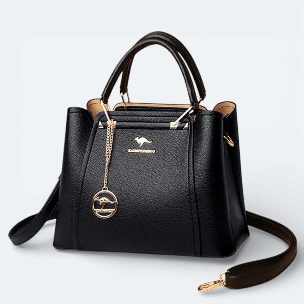 Sac à Bandoulière en Cuir Femme Bleu Ardoise - | AïtaVia