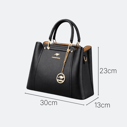 Sac à Bandoulière en Cuir Femme Bleu Ardoise - | AïtaVia