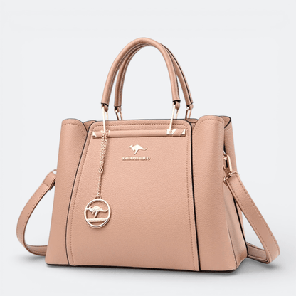 Sac à Bandoulière en Cuir Femme Pêche Rosée - | AïtaVia