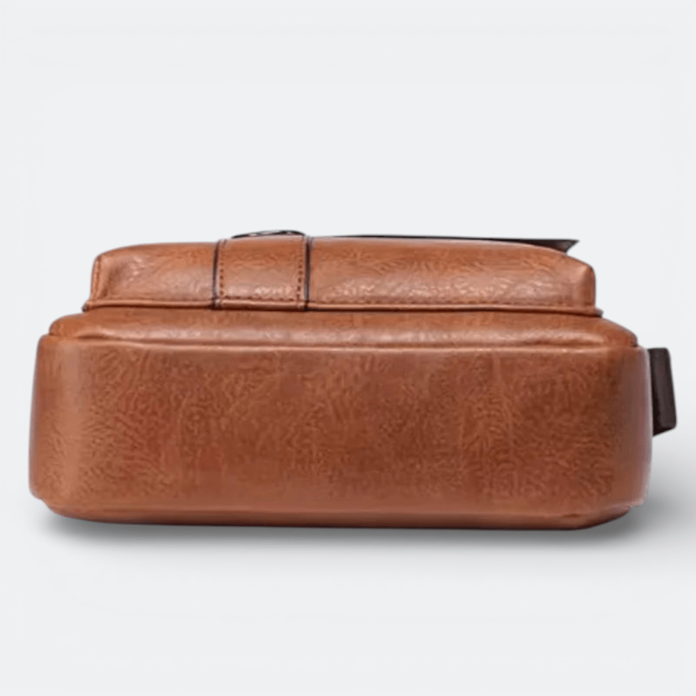 Sac à Bandoulière Homme Vintage Noir Charbon - | AïtaVia