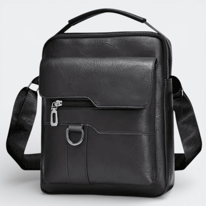 Sac à Bandoulière Homme Vintage Noir Charbon - | AïtaVia