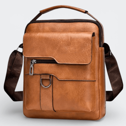 Sac à Bandoulière Homme Vintage Terre Cuivrée - | AïtaVia