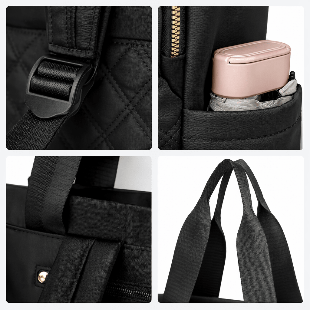 Sac à Dos à Carreaux Noir - | AïtaVia