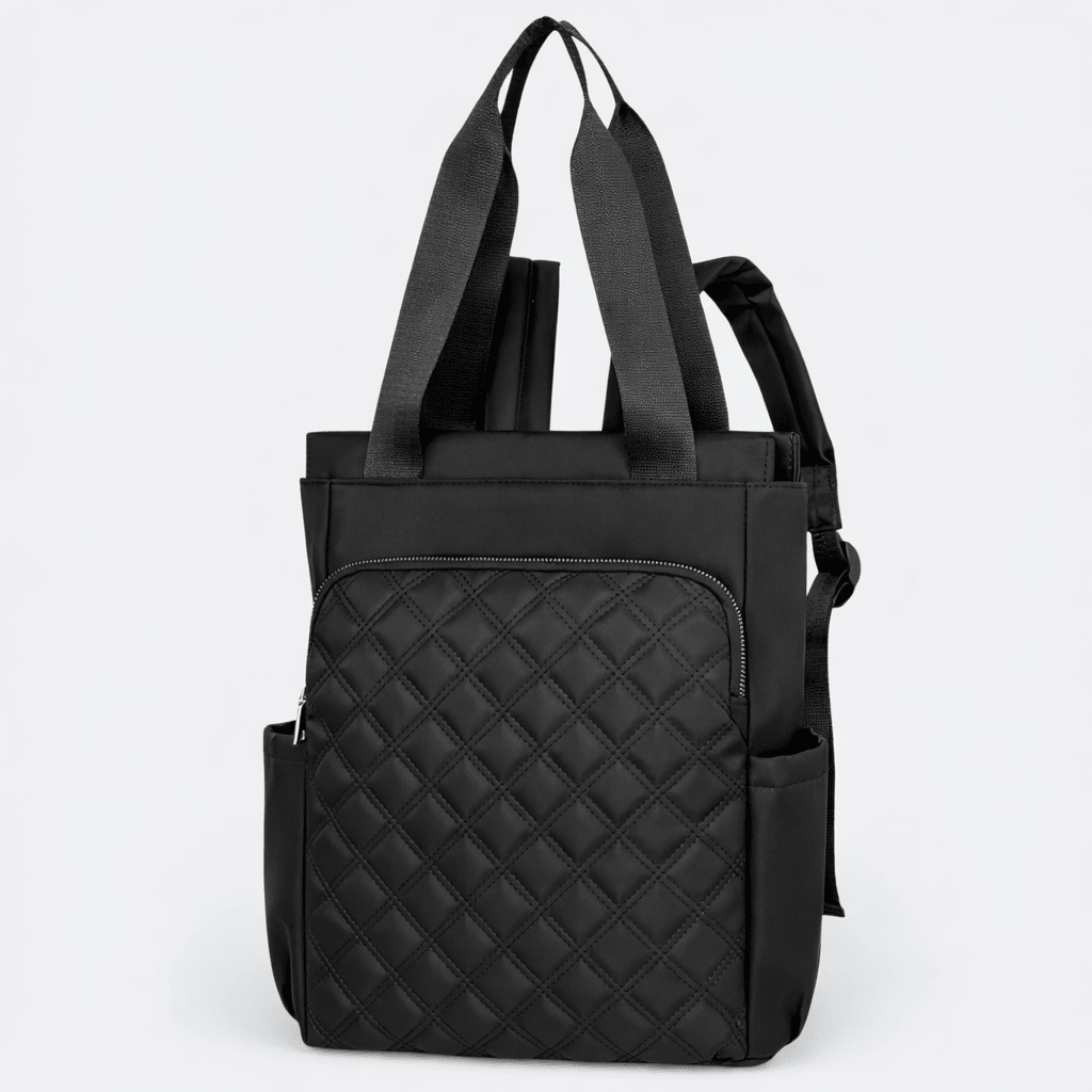 Sac à Dos à Carreaux Noir - | AïtaVia