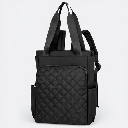 Sac à Dos à Carreaux Noir - | AïtaVia