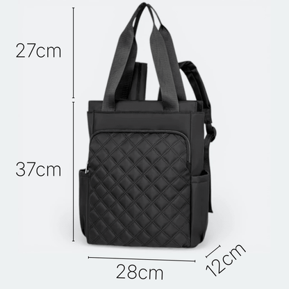 Sac à Dos à Carreaux Noir - | AïtaVia