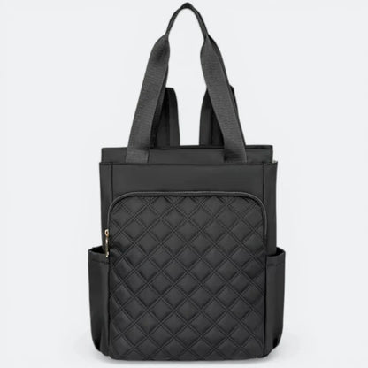 Sac à Dos à Carreaux Noir - | AïtaVia