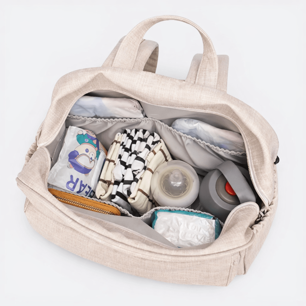 Sac à Dos à Langer Imperméable Gris Fumé - | AïtaVia
