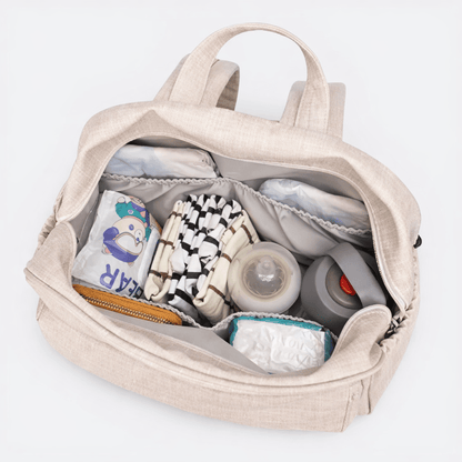 Sac à Dos à Langer Imperméable Gris Fumé - | AïtaVia