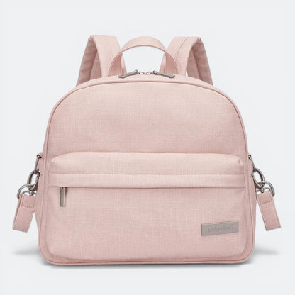 Sac à Dos à Langer Imperméable Taupe Rosé - | AïtaVia
