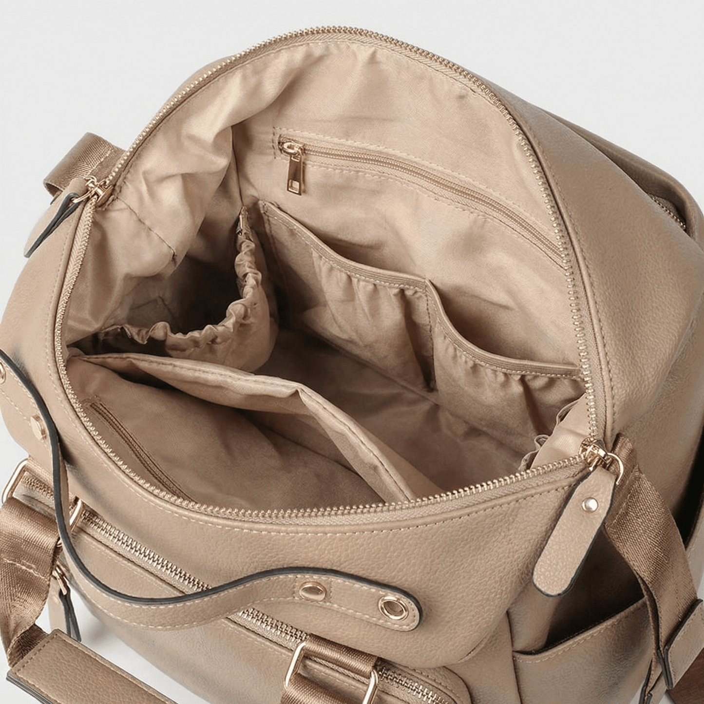 Sac à Dos à Langer Multifonction Terracotta Clair - | AïtaVia