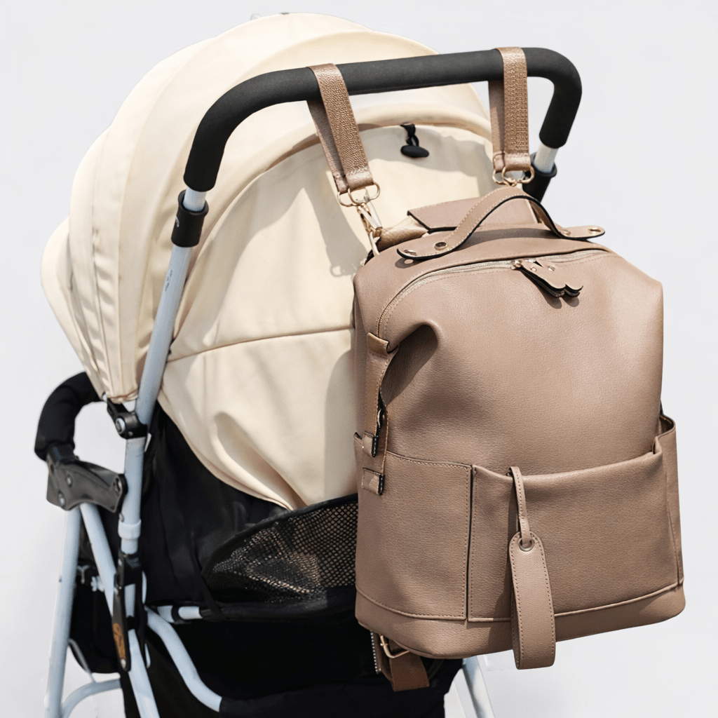 Sac à Dos à Langer Multifonction Terracotta Clair - | AïtaVia