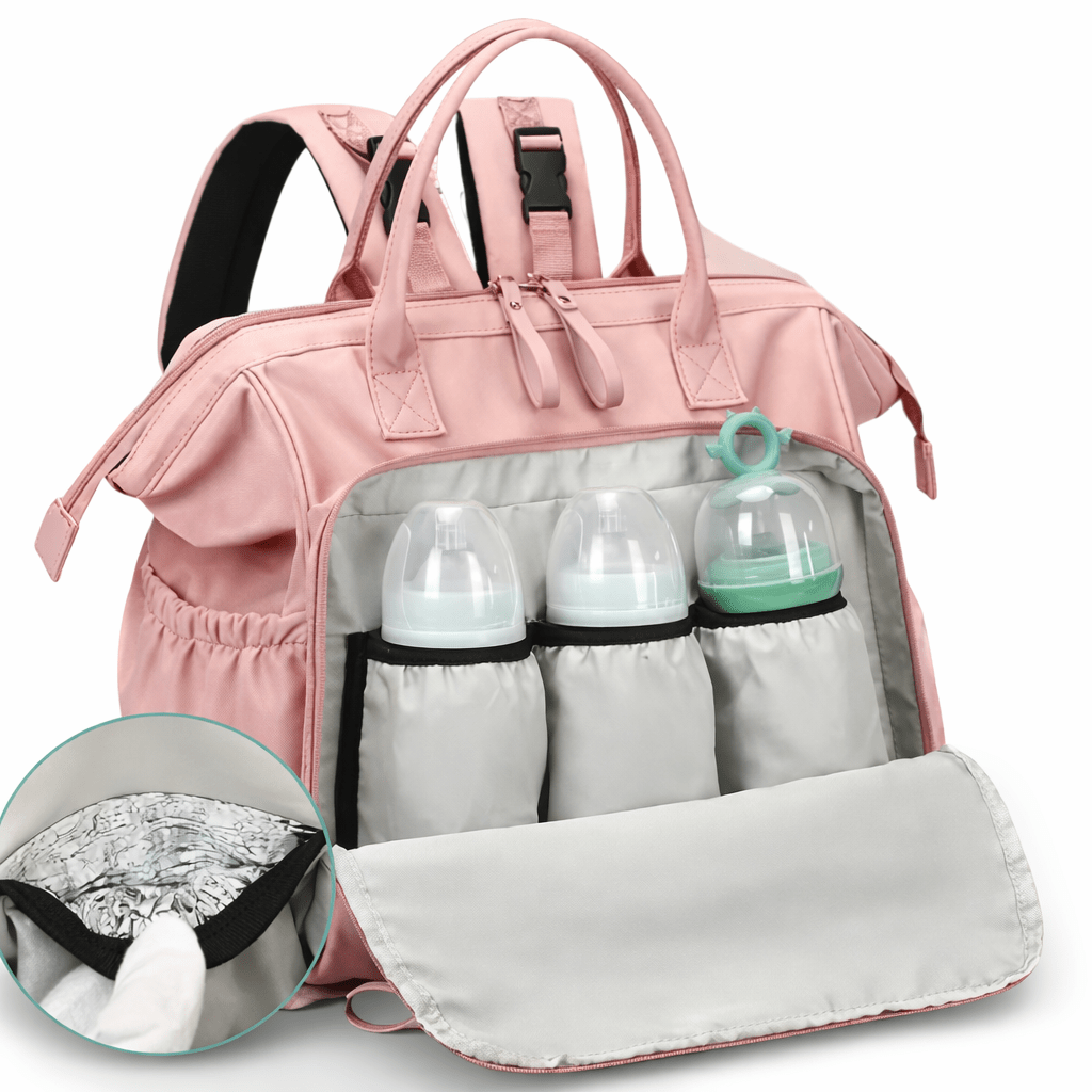 Sac à Dos à Langer Poussette Gris Pierre - | AïtaVia