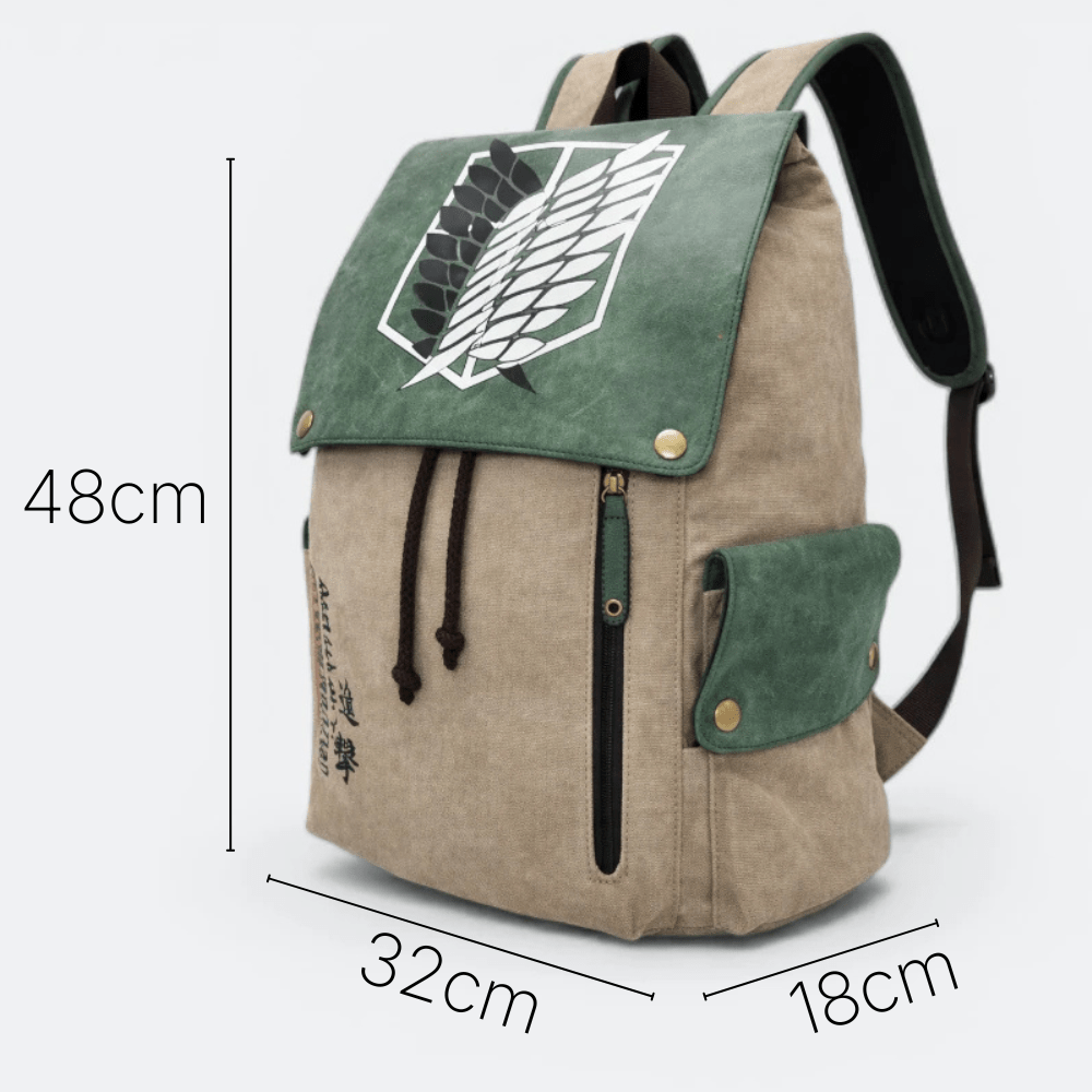 Sac à Dos Attaque des Titans Taupe Clair - | AïtaVia