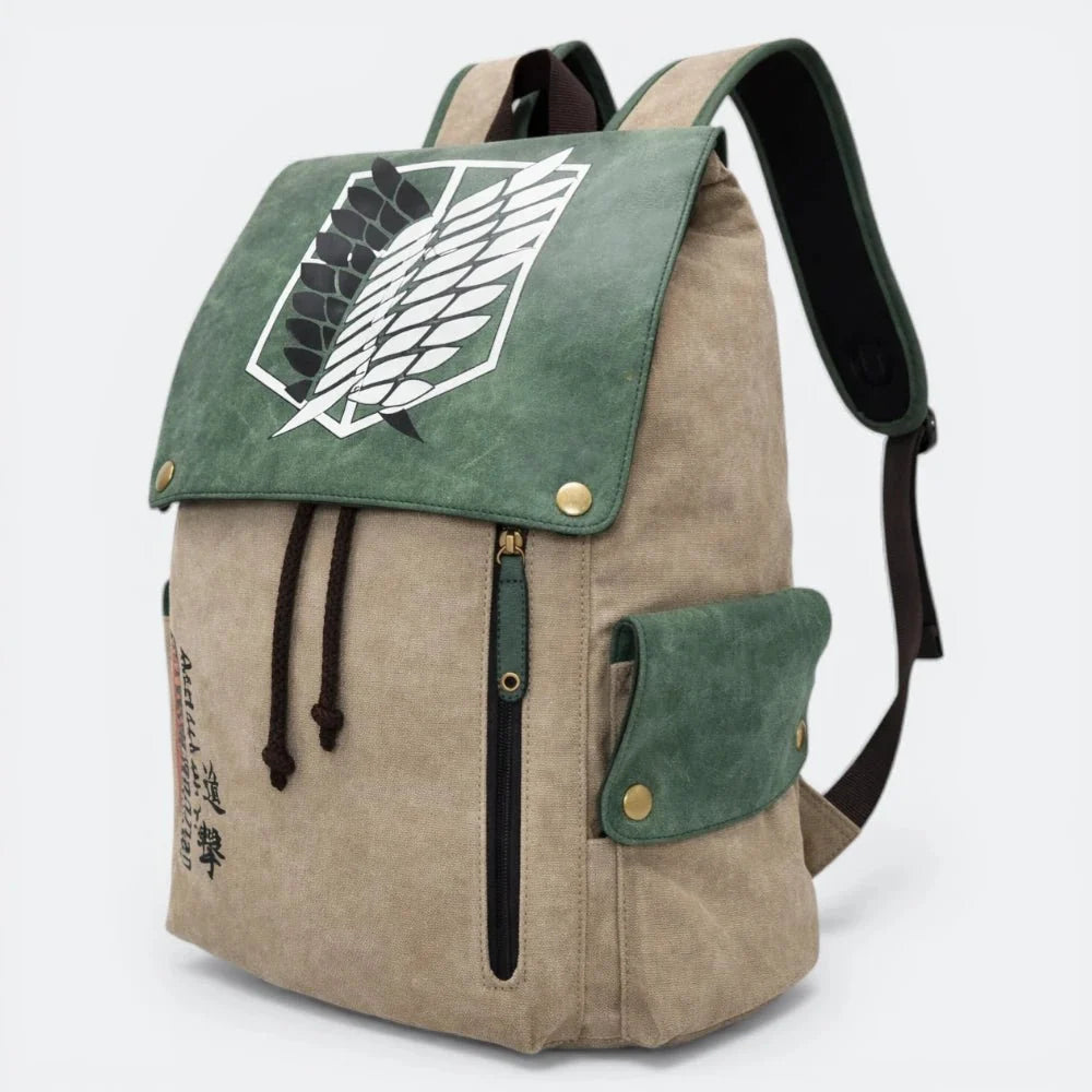 Sac à Dos Attaque des Titans Taupe Clair - | AïtaVia