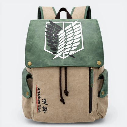 Sac à Dos Attaque des Titans Taupe Clair - | AïtaVia