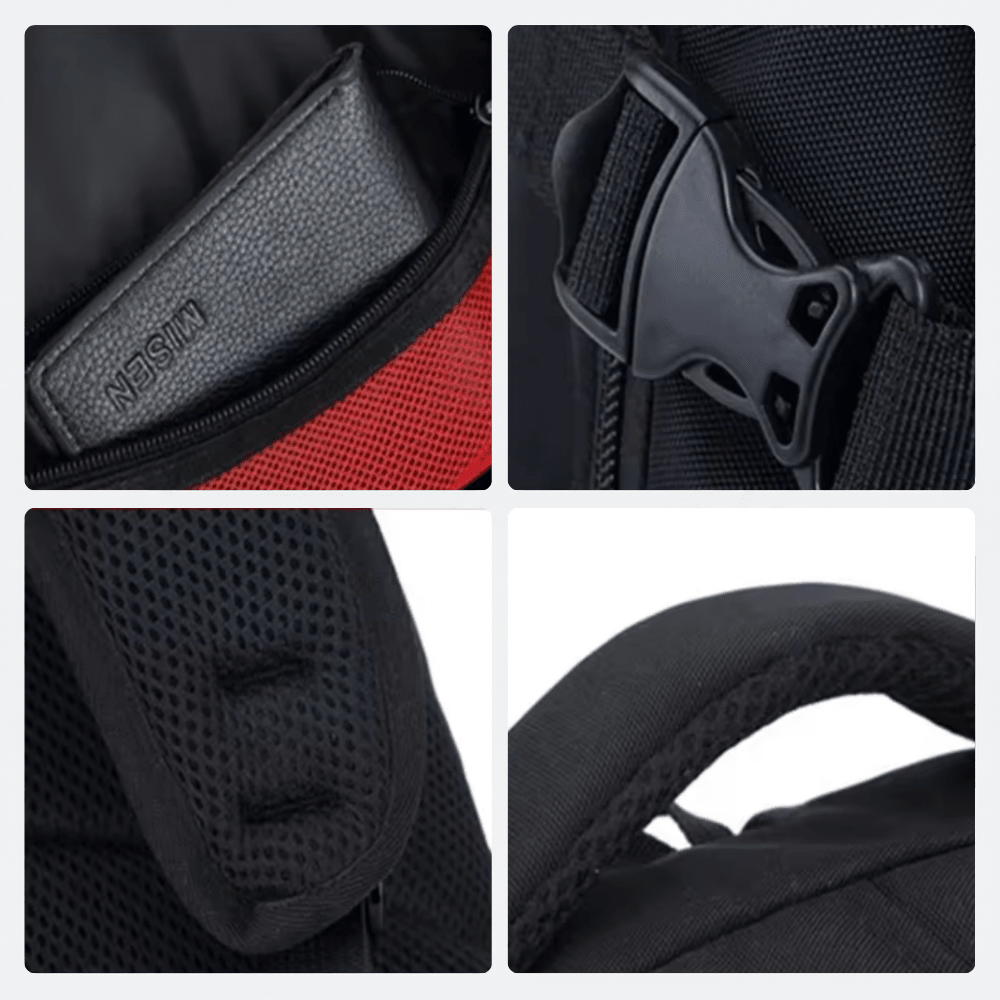 Sac à Dos avec Port de Charge USB Noir Charbon - | AïtaVia