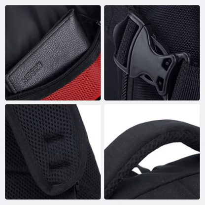 Sac à Dos avec Port de Charge USB Noir Charbon - | AïtaVia