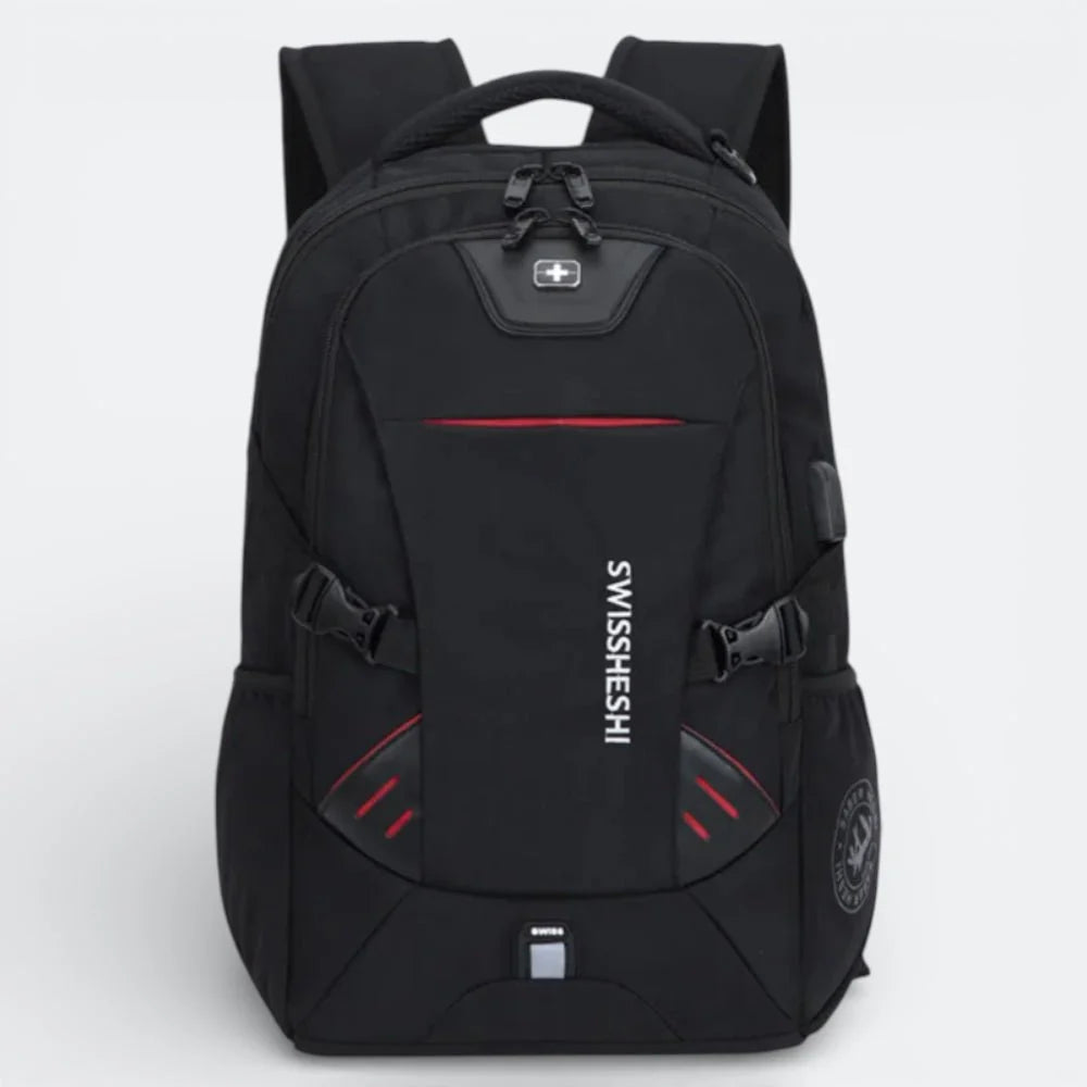 Sac à Dos avec Port de Charge USB Noir Charbon - | AïtaVia