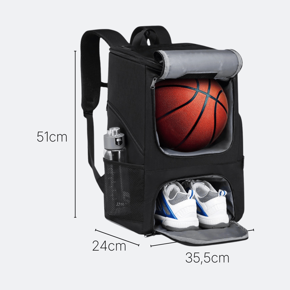 Sac à Dos Basket Ball Mosaïque Noir & Gris - | AïtaVia