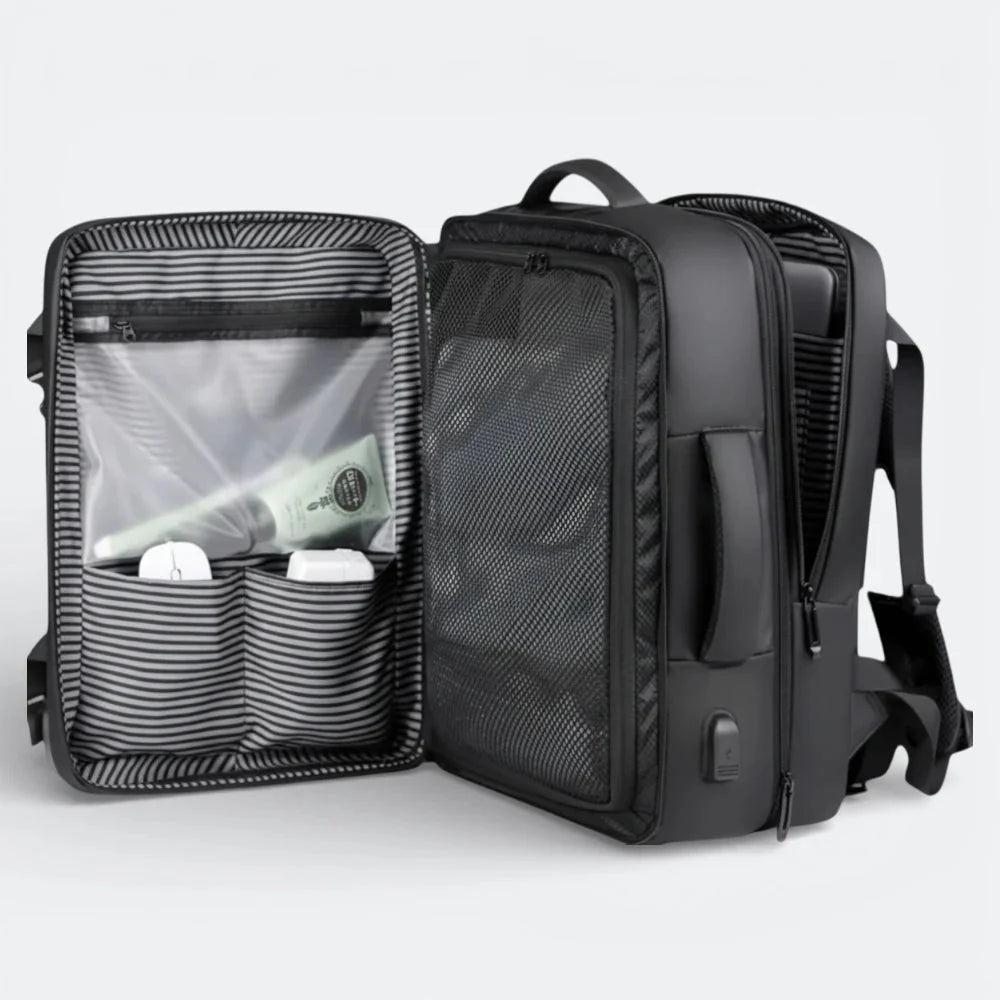 Sac à Dos Cabine Grande Capacité Gris Perle - | AïtaVia