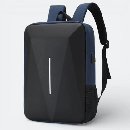 Sac à Dos Coque Dure Noir & Bleu - | AïtaVia
