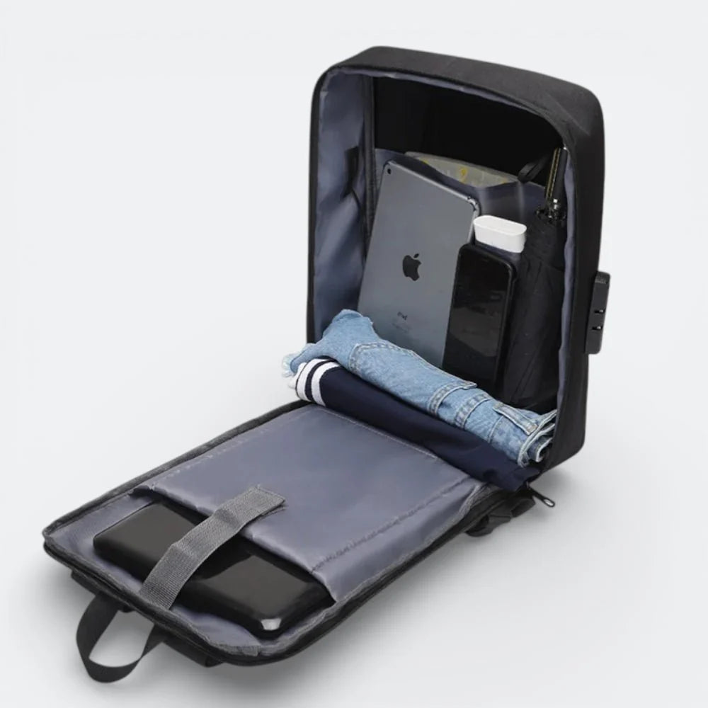 Sac à Dos Coque Dure Noir & Gris - | AïtaVia