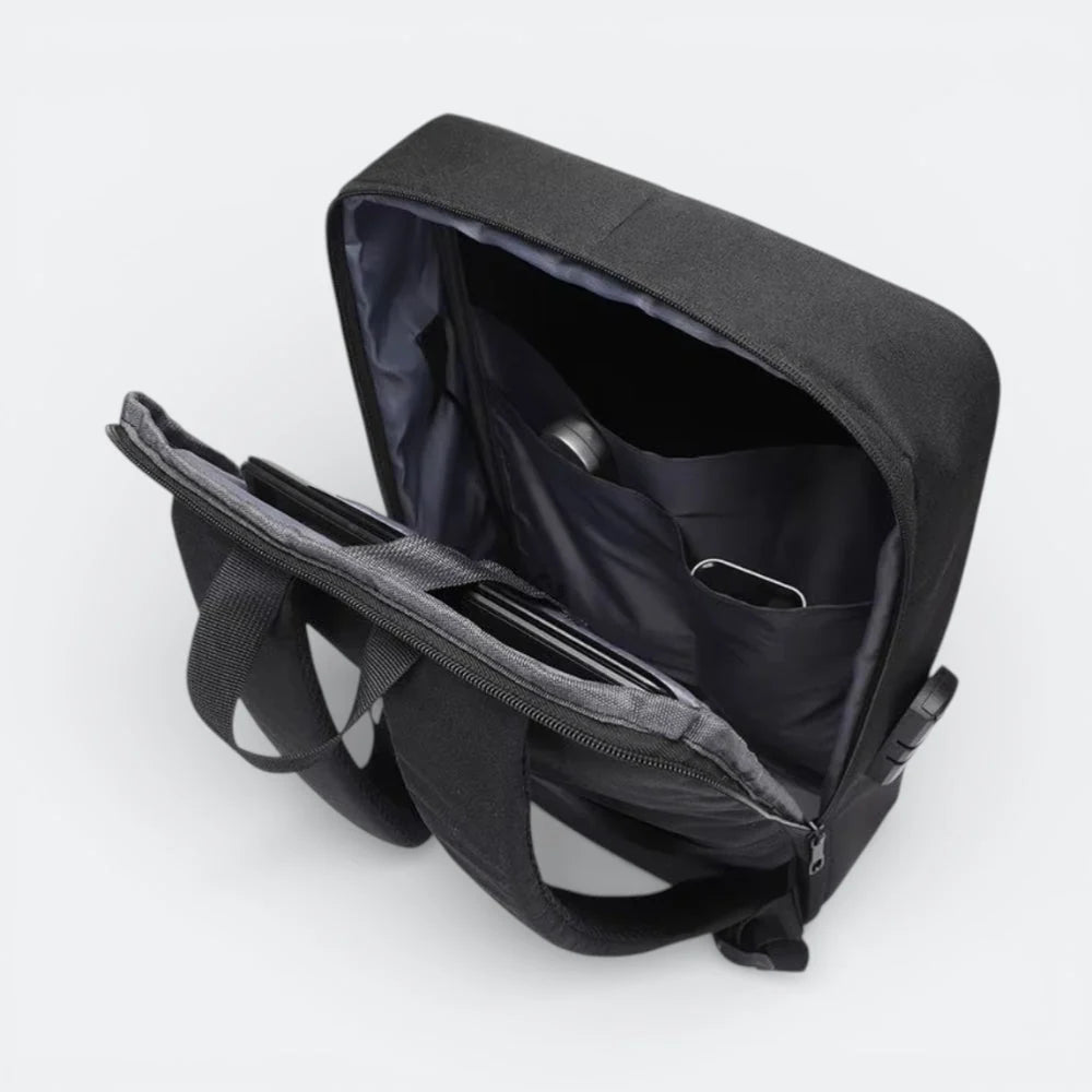 Sac à Dos Coque Dure Noir & Gris - | AïtaVia
