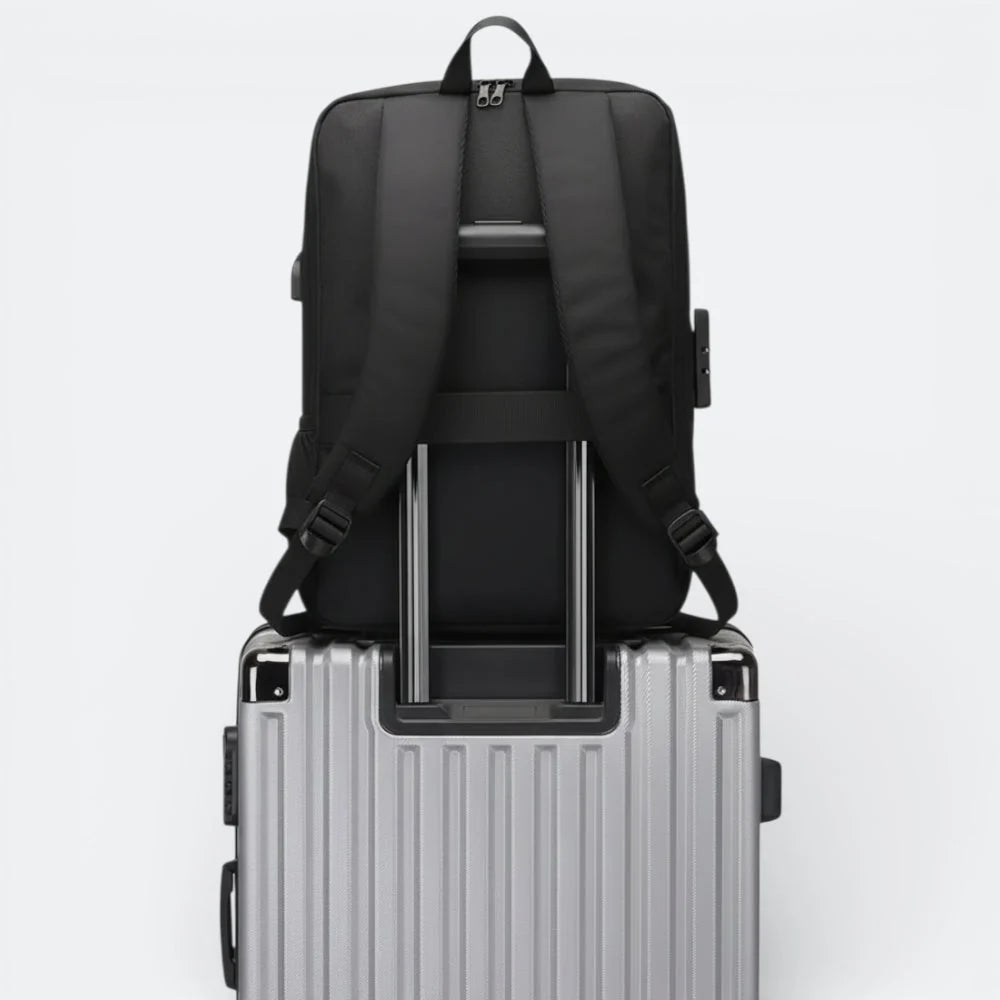 Sac à Dos Coque Dure Noir & Gris - | AïtaVia