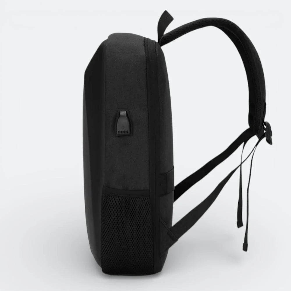 Sac à Dos Coque Dure Noir & Gris - | AïtaVia